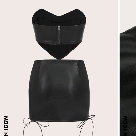 ICON leather lace up two piece - Picture 7 of 9